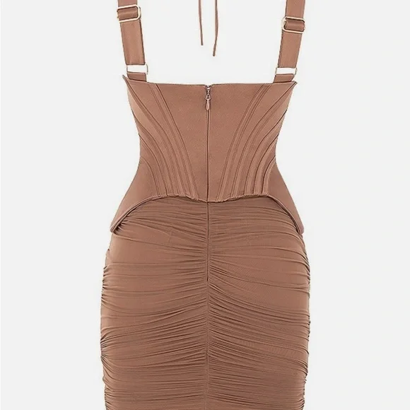 Brown Corset Dress - Picture 3 of 6